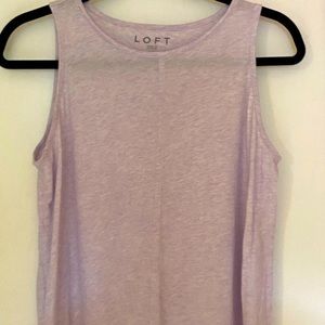 LOFT lavender flowy sleeveless top Size M